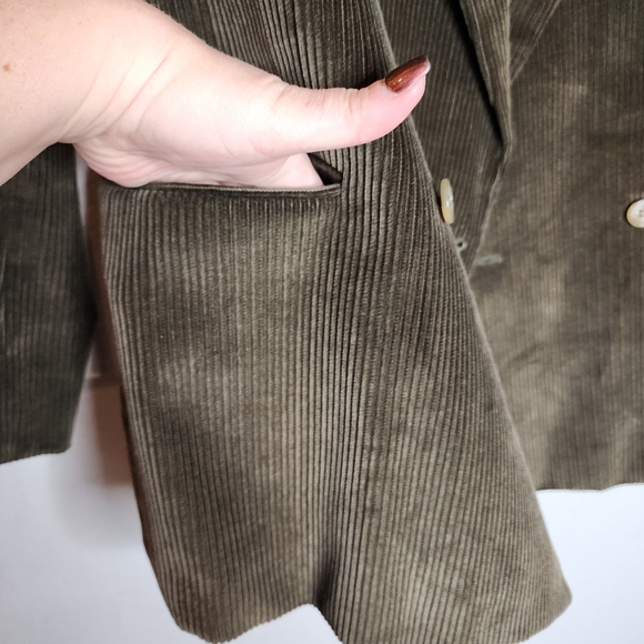 Men's Brown Double-Breasted Blazer - Picture 2 of 16